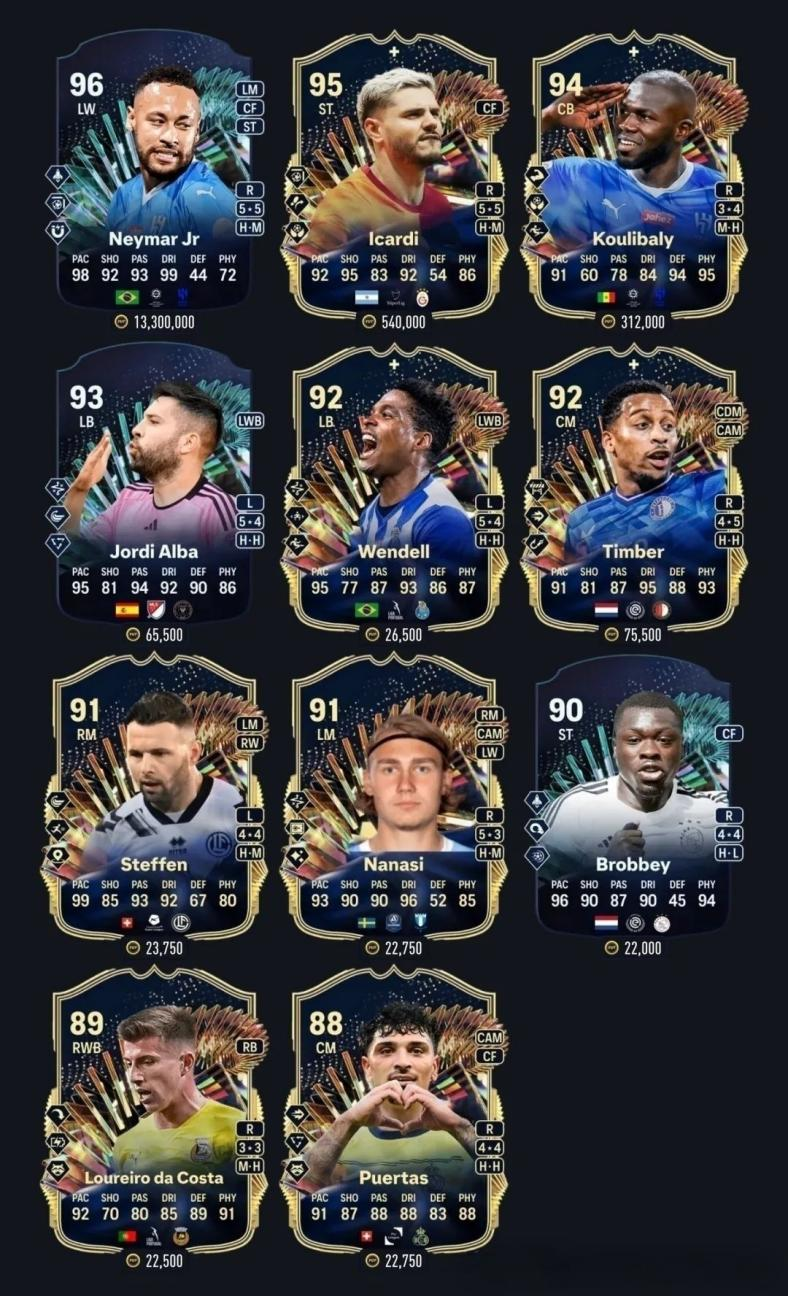 fc 24 mixed leagues TOTS player coins price