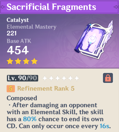 genshin impact- sacrificial fragments