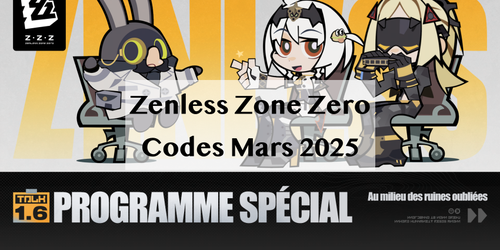 Nouveaux Codes Zenless Zone Zero (ZZZ 2.3) | Novembre 2025