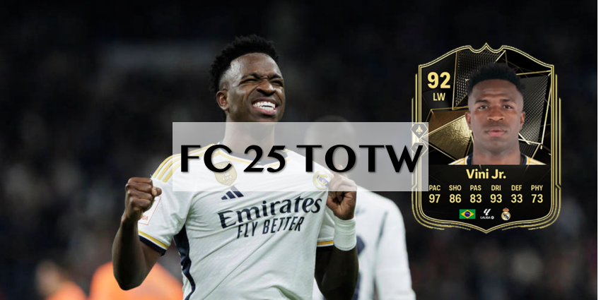 EA FC 25 TOTW 28 révélé – Vinicius Jr noté 92 en tête d'une équipe impressionnante