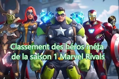 Classement des héros méta de Marvel Rivals 2025