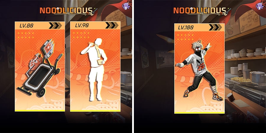 Booyah Pass Level 80 to 100 unlockable content