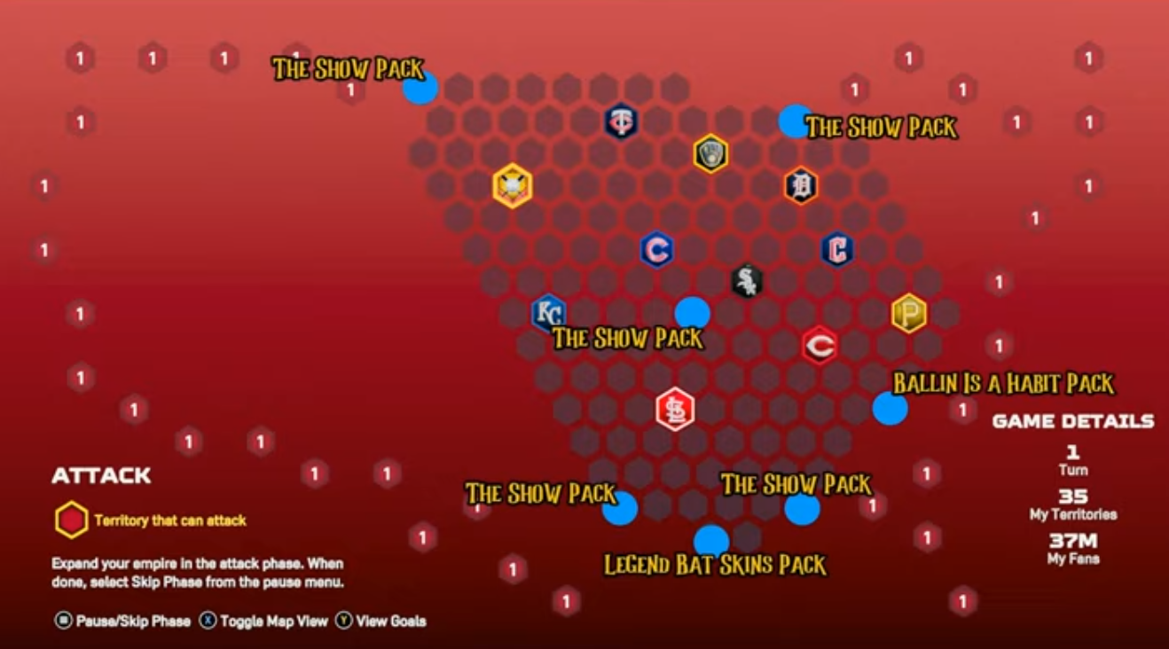 The USA Central Map