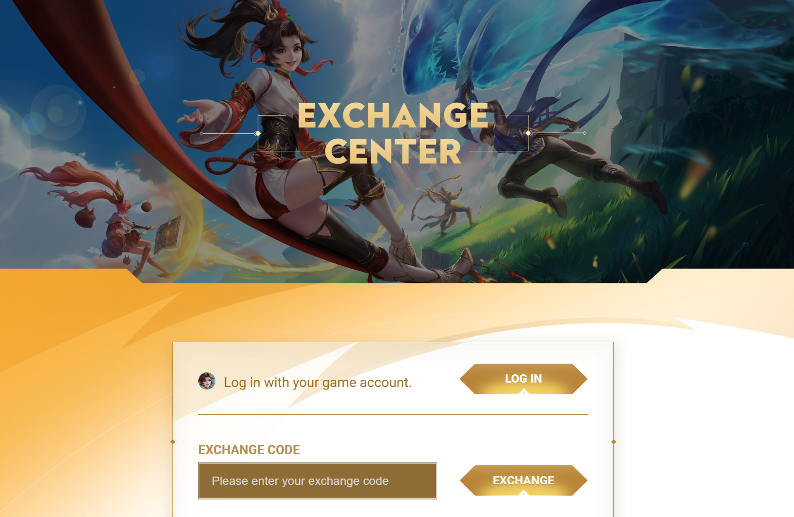 redeem hok codes on official excgange center