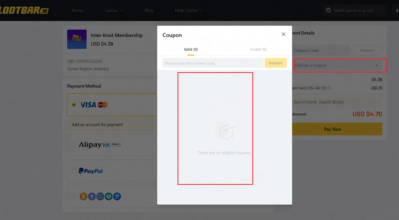 How to use lootbar coupon
