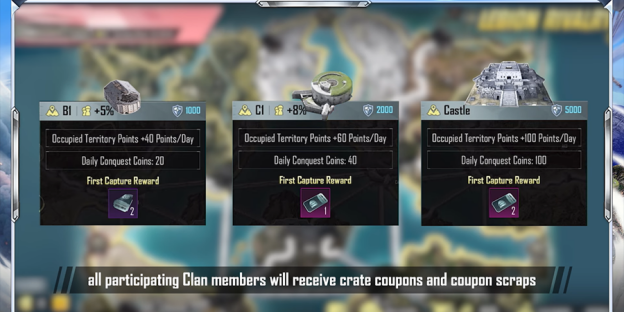 Rewards Screen for Participation in Clan Rivalry Event
