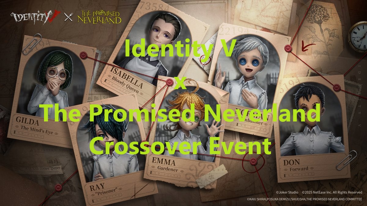 Identity V x The Promised Neverland Crossover Event is Coming Again