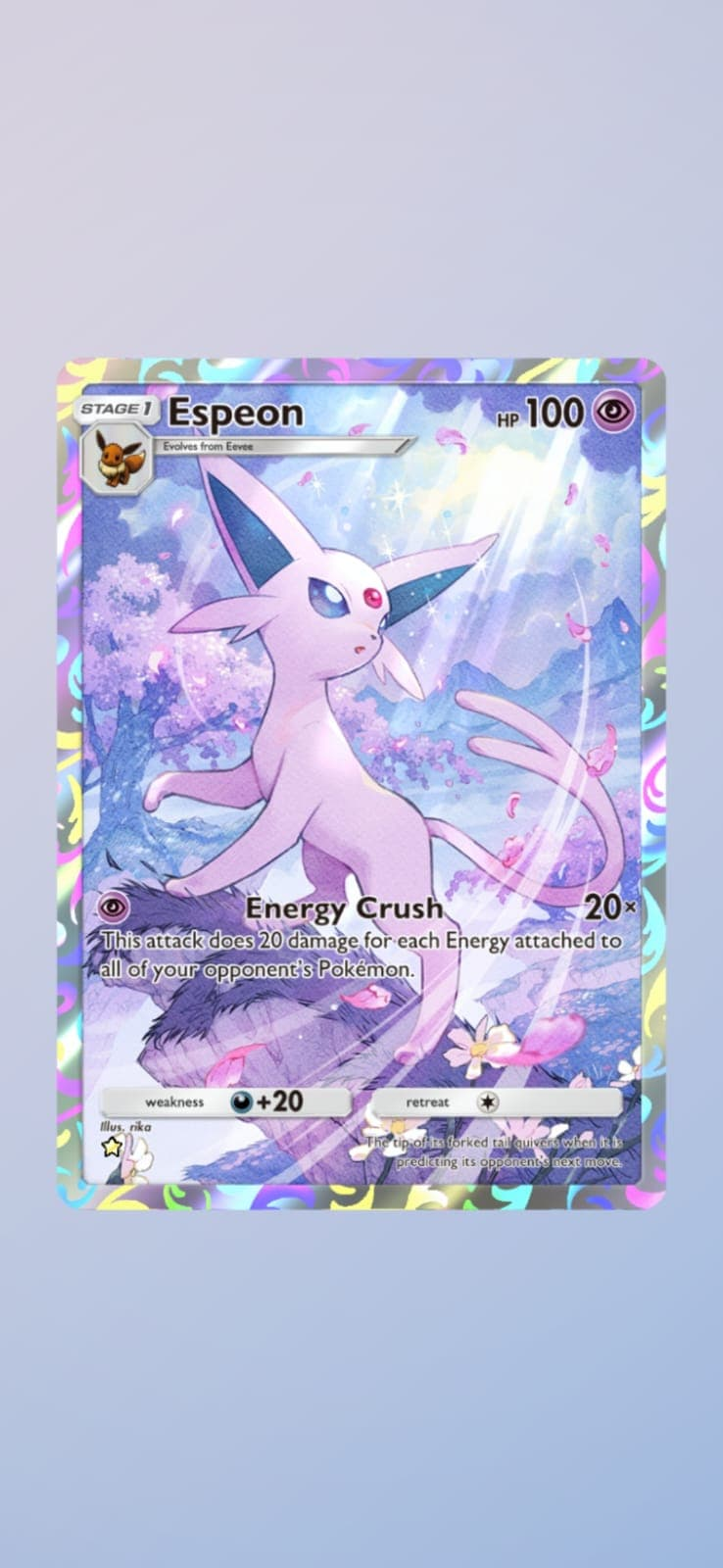 Espeon in Pokémon TCG Pocket.