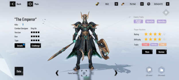 Alt Text: The Emperor, Ice Weak Boss on PPC