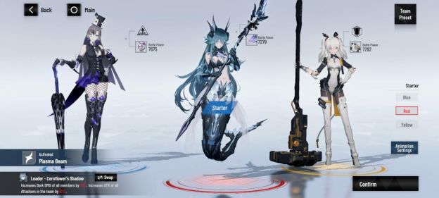 Alt text: Lilith: Daemonissa, Karenina: Scire, Lamia: Lost Lullaby