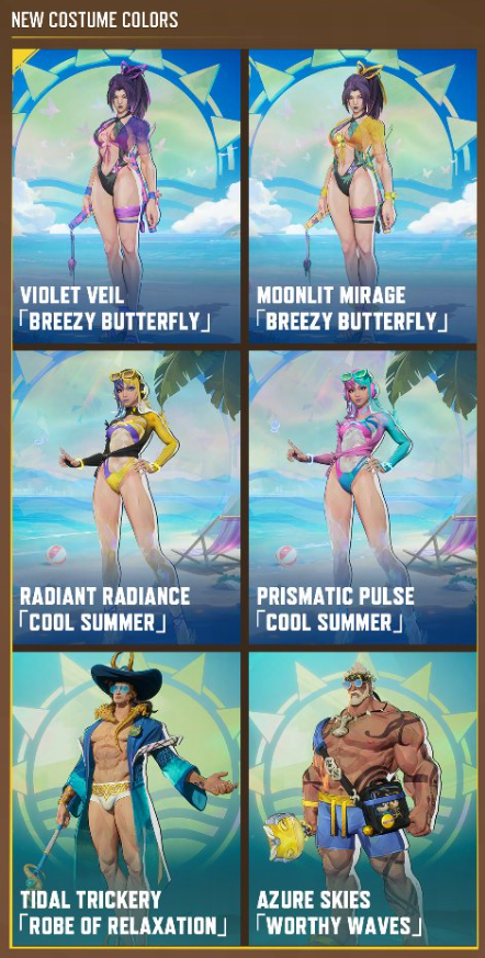 summer skins colors