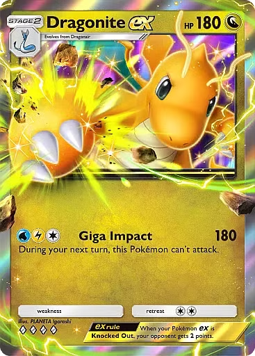 Dragonite ex in Pokémon TCG Pocket.