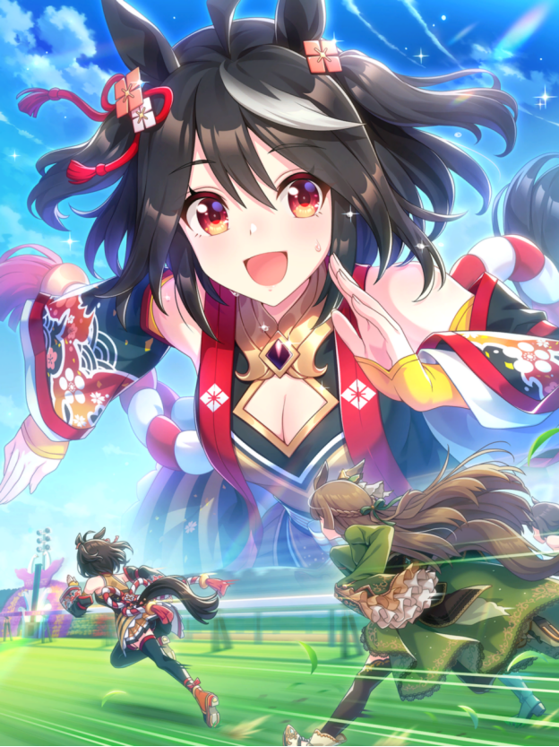 Alt text: Kitasan Black SSR Card illustration